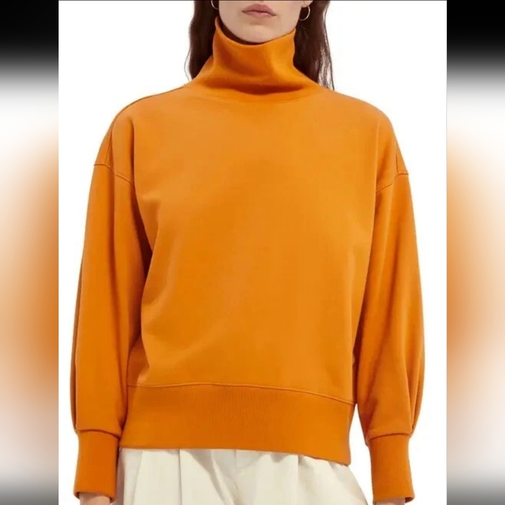 SCOTCH & SODA Cowl Neck Sweatshirt Sunset Orange Size M